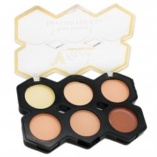 KISS BEAUTY Консилер 02 Палетка 6 оттенков для Контуринга и макияжа V Face Contour Kit 23090-03