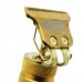 Беспроводной Триммер 4 насадки 1.5 2 3 4 мм COBA Tagliacapelli USB с кисточкой и маслом на батарее Золотой LFQ-666-2