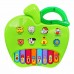 BO ER LE Детское Музыкальное пианино Учим Ноты и Животных 8+8 клавиш Apple Piano Зеленое яблоко BEL-5003-Green
