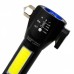 Мощный яркий светодиодный аккумуляторный спасательный LED+COB фонарь FA-T6-28T6 Cree USB 4 режима со стеклобоем, стропорезом, магнитом