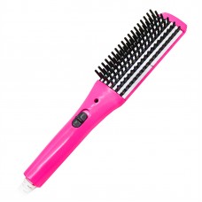 Мини Расческа для Выпрямления и укладки волос FAYU Auto Straightener Розовая FY-690