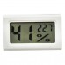 Цифровой Мини Термометр 2в1 Температура и Влажность 50х30 мм с выносным датчиком F12 Белый