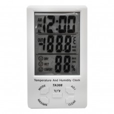 Термометр 3в1 Часы Температура и Влажность Гигрометр Temperature and Humidity Clock TA308