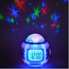 Часы-будильник с проектором звездного неба 529-160